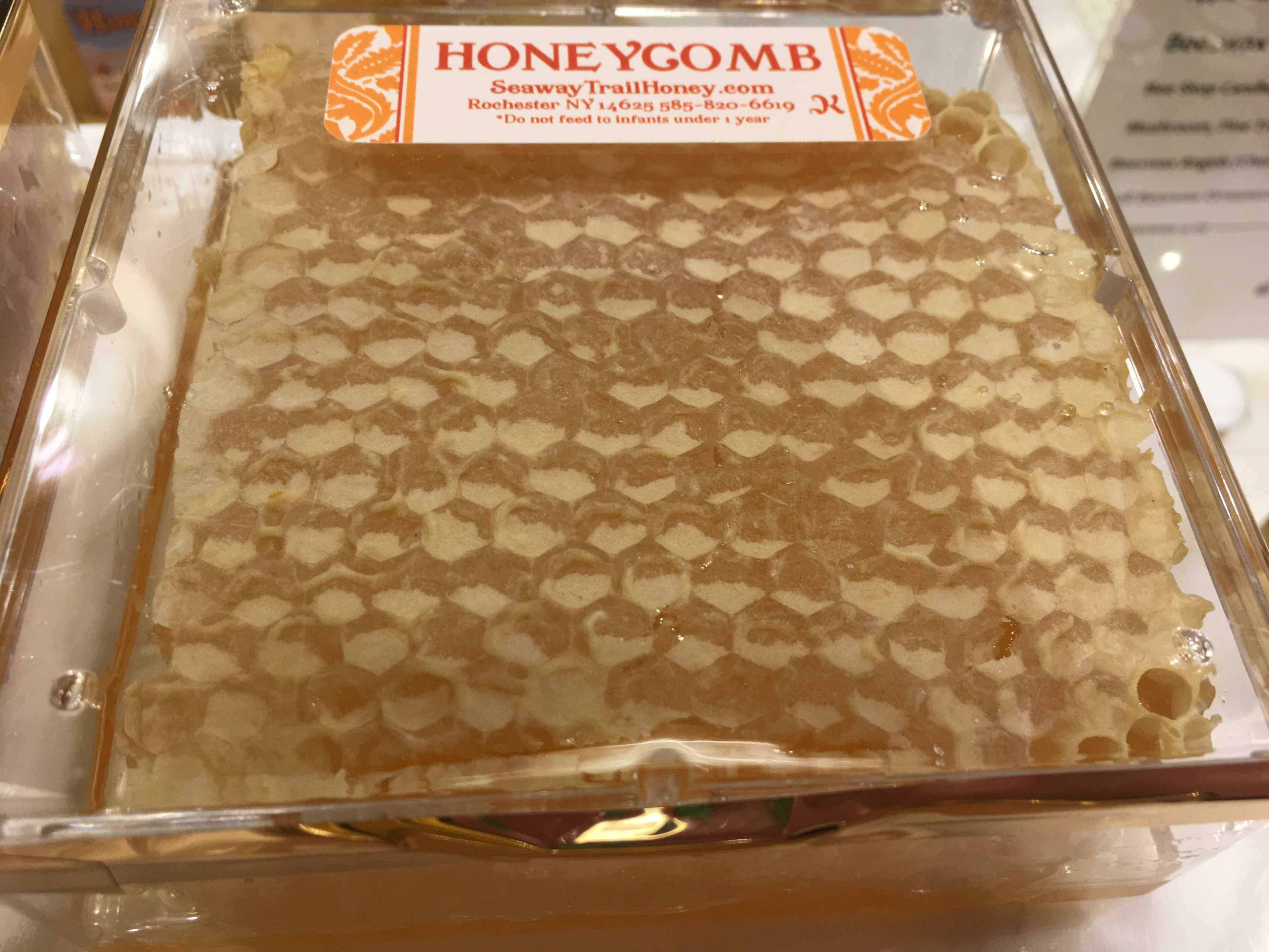 Honey Comb Honeycomb Pure Raw NY Wildflower ALL NATURAL Large
